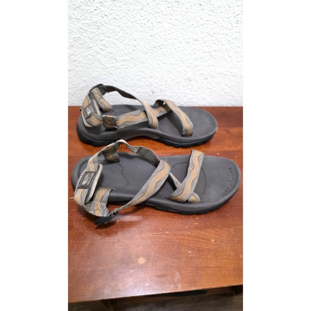 The‎ North Face Men's Hiking Sandals Size 13 Gray & Orange Adjustable Straps